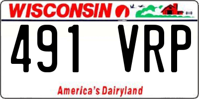 WI license plate 491VRP