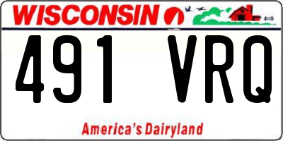 WI license plate 491VRQ