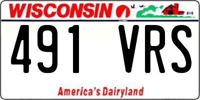 WI license plate 491VRS