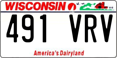 WI license plate 491VRV
