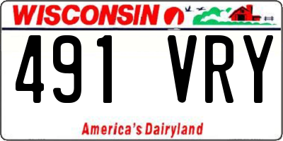 WI license plate 491VRY
