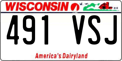 WI license plate 491VSJ
