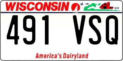 WI license plate 491VSQ