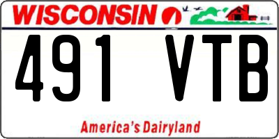 WI license plate 491VTB