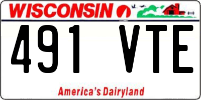 WI license plate 491VTE
