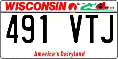 WI license plate 491VTJ
