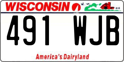 WI license plate 491WJB