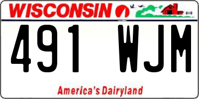 WI license plate 491WJM