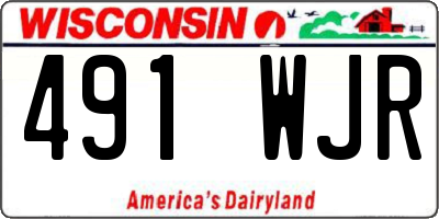 WI license plate 491WJR