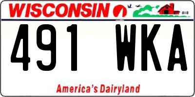 WI license plate 491WKA