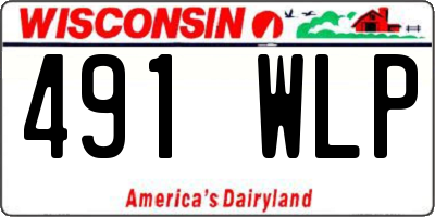 WI license plate 491WLP