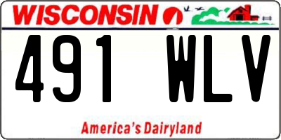WI license plate 491WLV