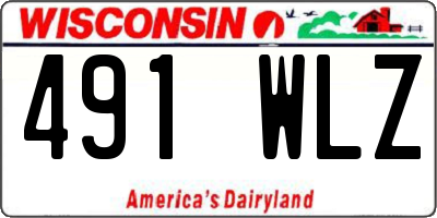 WI license plate 491WLZ