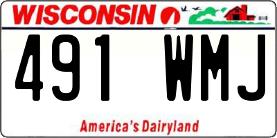 WI license plate 491WMJ