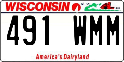 WI license plate 491WMM