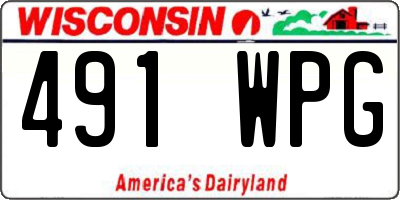 WI license plate 491WPG