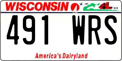 WI license plate 491WRS