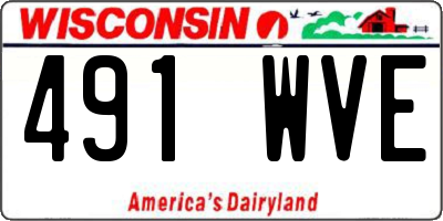 WI license plate 491WVE