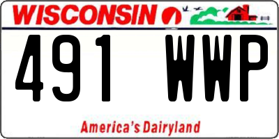 WI license plate 491WWP