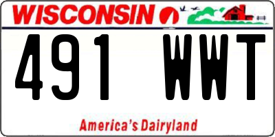 WI license plate 491WWT