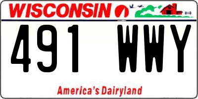 WI license plate 491WWY