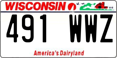 WI license plate 491WWZ