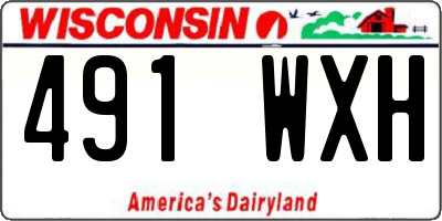 WI license plate 491WXH