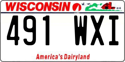 WI license plate 491WXI
