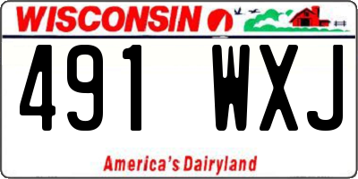 WI license plate 491WXJ