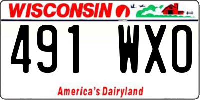 WI license plate 491WXO