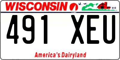 WI license plate 491XEU