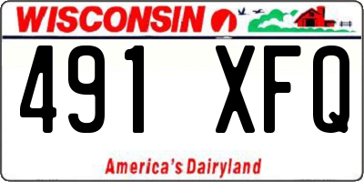 WI license plate 491XFQ
