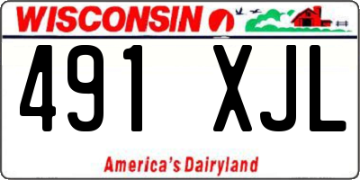 WI license plate 491XJL