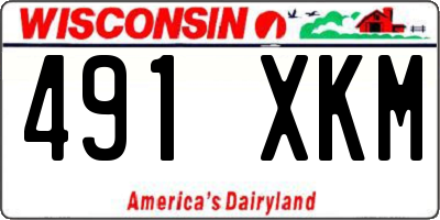 WI license plate 491XKM