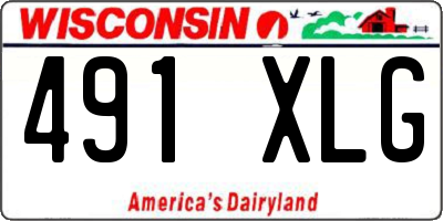 WI license plate 491XLG