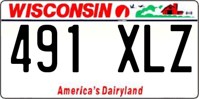 WI license plate 491XLZ
