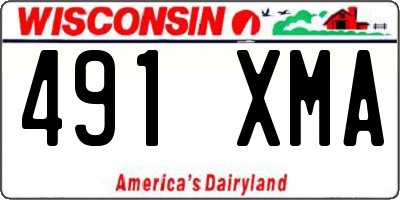 WI license plate 491XMA