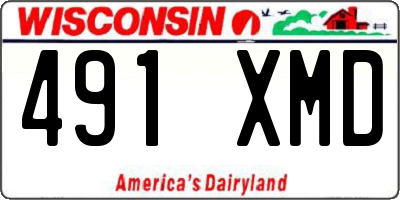WI license plate 491XMD