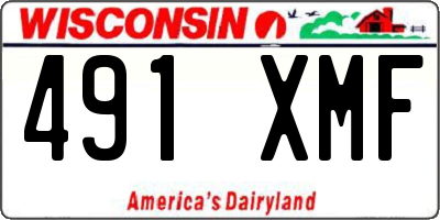 WI license plate 491XMF