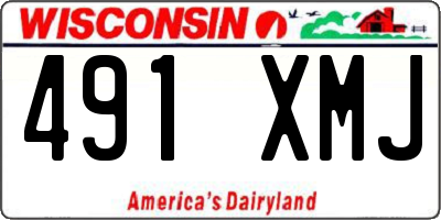 WI license plate 491XMJ