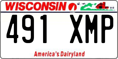 WI license plate 491XMP