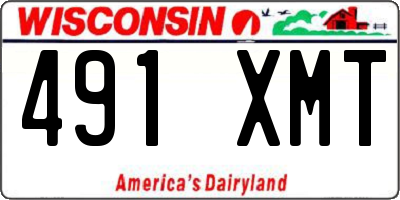 WI license plate 491XMT