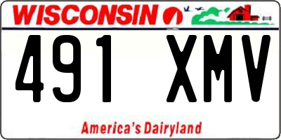 WI license plate 491XMV
