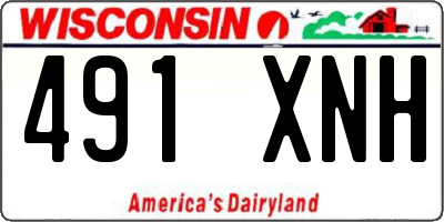 WI license plate 491XNH