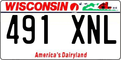 WI license plate 491XNL