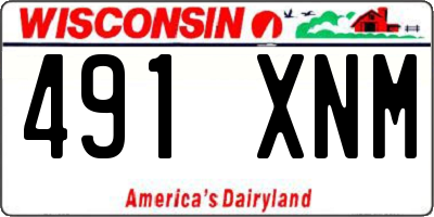 WI license plate 491XNM