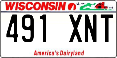 WI license plate 491XNT