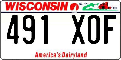 WI license plate 491XOF