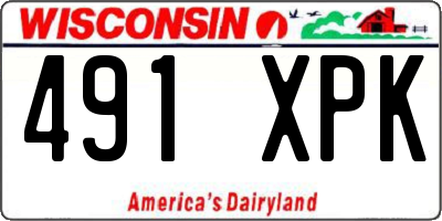 WI license plate 491XPK