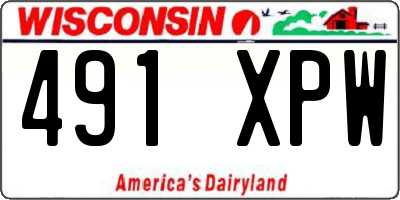 WI license plate 491XPW